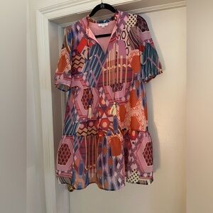 THML patterned multicolor dress size medium